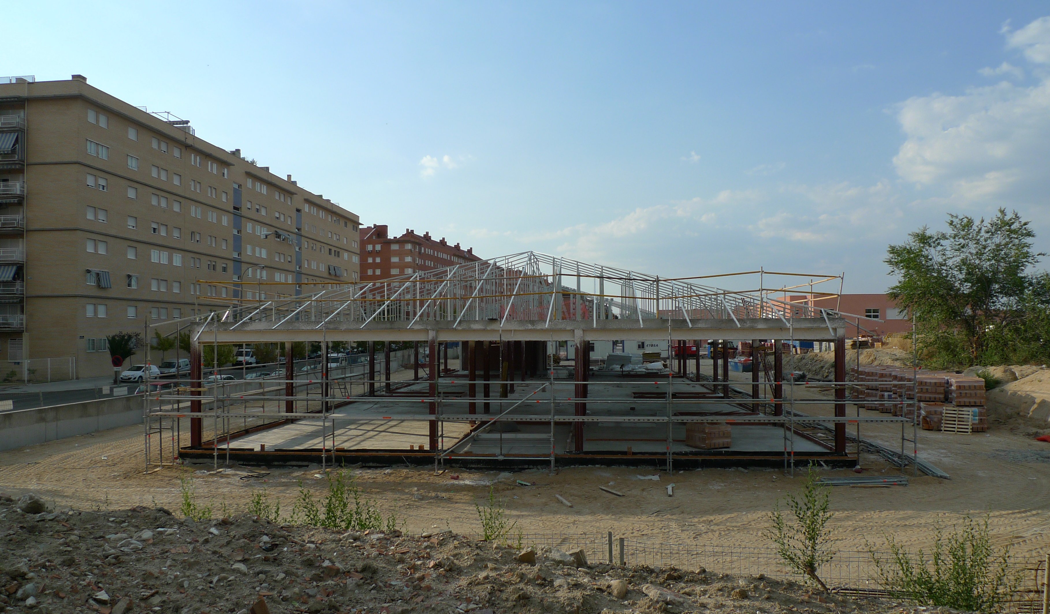 Situación actual de las obras de la Fase I Colegio Ausiàs March