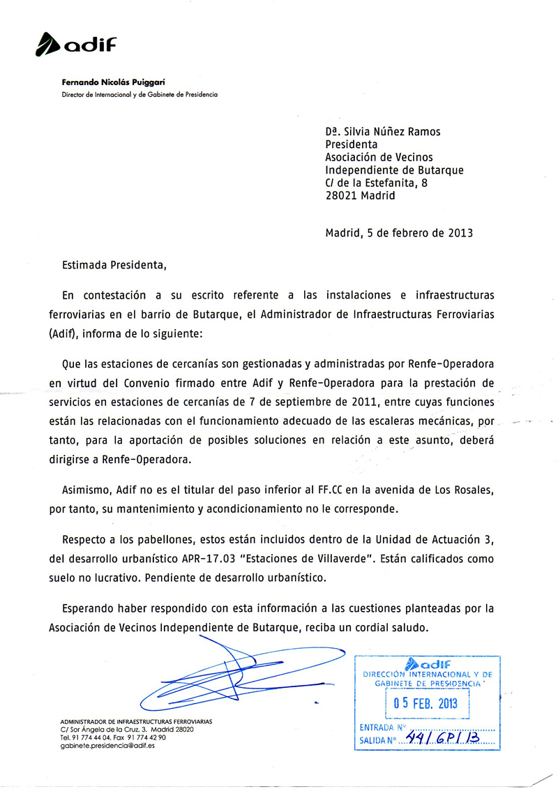 ADIF responde con evasivas a la petición de dar un uso 