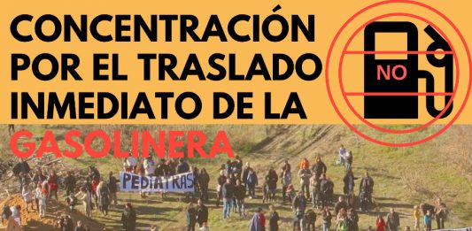 8 de julio, concentración por el traslado inmediato de la gasolinera