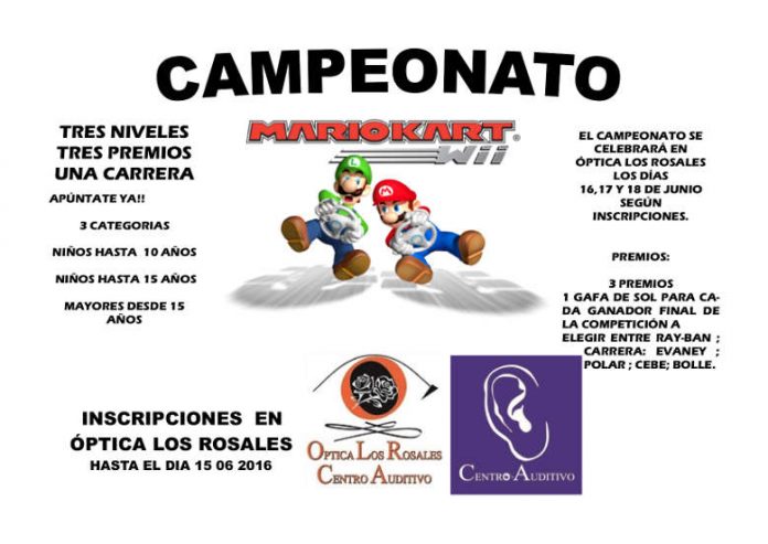 Campeonato de Mario Kart en Óptica Los Rosales 2016