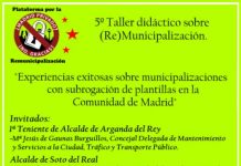 5º taller didáctico sobre (Re) Municipalización 5º taller didáctico sobre (Re) Municipalización