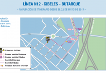 El ‘buho’ N12 de la EMT llegará esta noche a Butarque n12 butarque