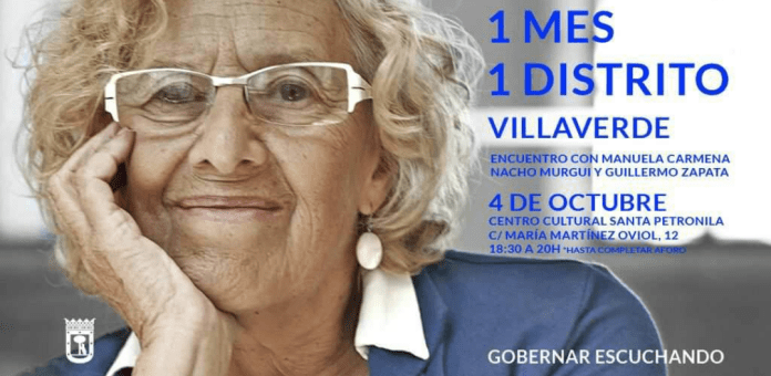 Manuela Carmena visita Villaverde el 4 de Octubre