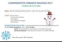 Campamentos urbanos Navidad 2017