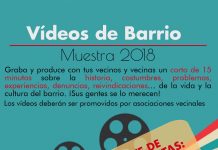 Se amplía el plazo para presentar vídeos a la «II Muestra de Vídeos de Barrio»