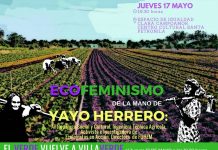 Jueves 17 de mayo, Ecofeminismo de la mano de Yayo Herrero