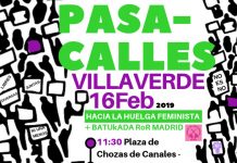 Hacia la huelga feminista: el 16 de febrero pasacalles por Villaverde
