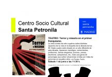 Programa de actividades Centro Sociocultural Santa Petronila. Junio 2019
