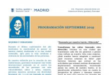 Programación de Septiembre 2019 Espacio de Igualdad Dulce Chacon.