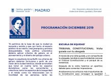 Programación de Diciembre 2019 en el espacio de igualdad Clara Campoamor