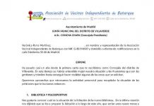 Resumen de la reunión mantenida con los asesores de la Concejala de Villaverde