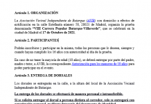 Reglamento VIII Carrera Popular Senior de Butarque 2021